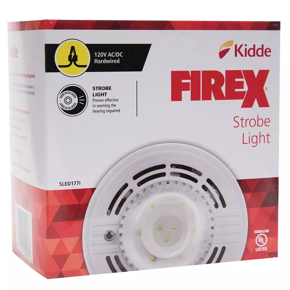Kidde SLED177i 120V Hardwire Interconnectable Auxiliary Strobe Light