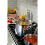 Saveur Selects Voyage 8 Qt. Tri-Ply Stainless Steel Stock Pot with Lid thumbnail 6