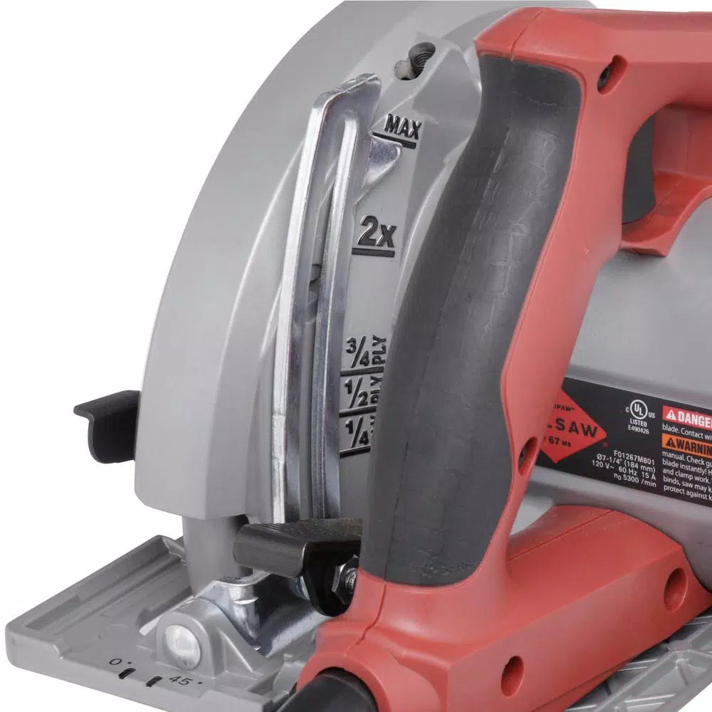 Skilsaw 7-1/4 in. Magnesium Left Blade Sidewinder Circular Saw, 15 Amp