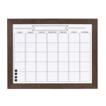 DesignOvation Beatrice Framed Magnetic Dry Erase Monthly Calendar Memo Board with Magnets and Marker thumbnail 1