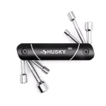 Husky 12-Piece Folding Nut Driver Set, SAE and Metric, with Black Anodized Aluminum Caddie thumbnail 3