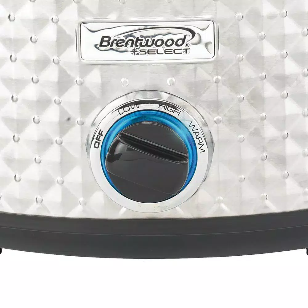 Brentwood Appliances 7 Qt. Stainless Steel Slow Cooker with Tempered Glass Lid