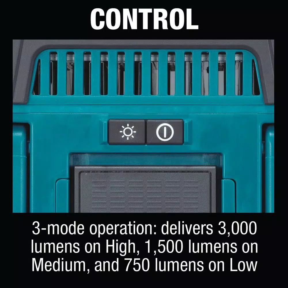 Makita 18V LXT Cordless/Corded LED Work Light, 3000 Lumens, IP65 Rated (DML811)