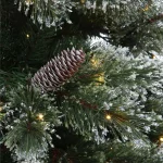 Home Accents Holiday 7.5 ft Sparkling Amelia Pine Pre-Lit Artificial Christmas Tree with 600 Warm White LED Lights thumbnail 10