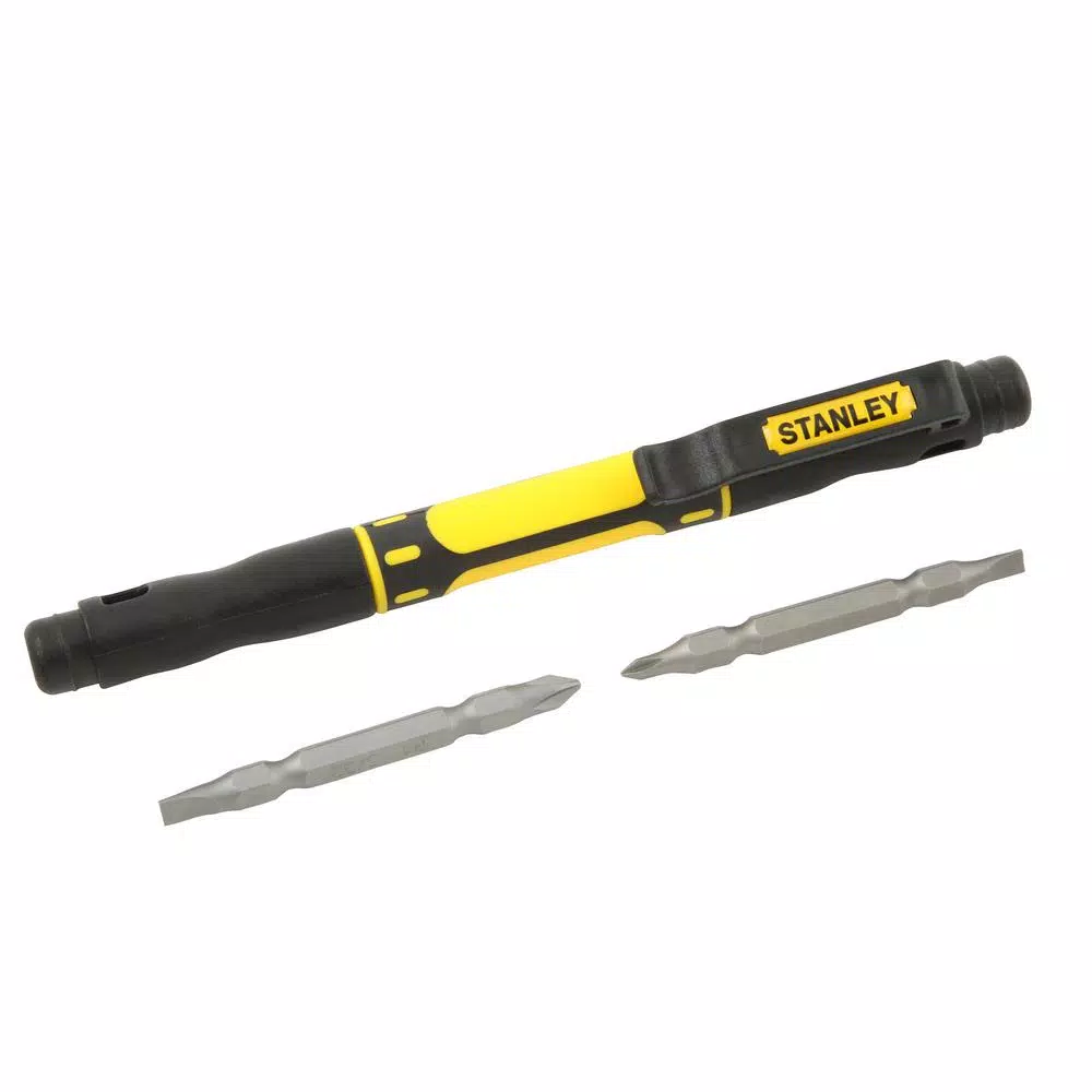 Stanley 4-in-1 Pocket Precision Screwdriver Set with Pocket Clip