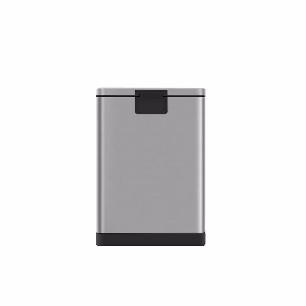 Innovaze 1.6 Gal. Brushed Stainless Steel Rectangular Step-On Trash Can with Fingerprint-Free Finish