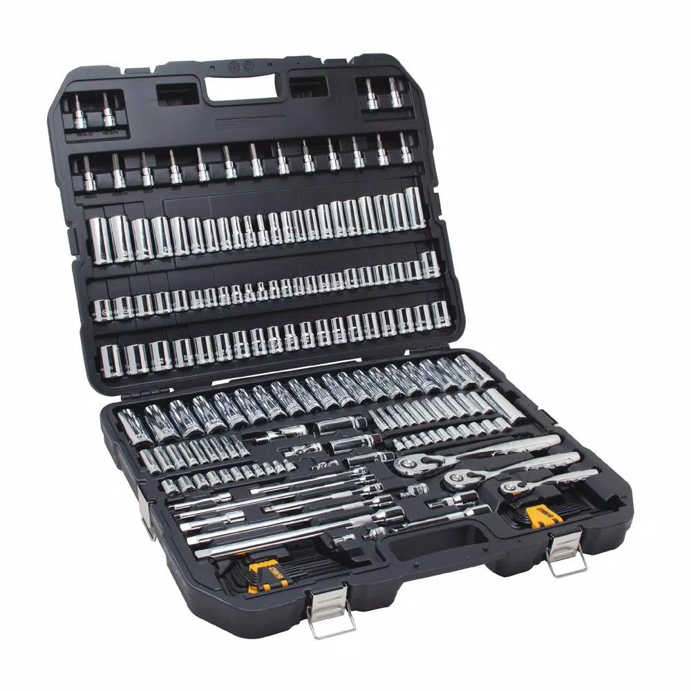 DEWALT 192-Piece Mechanics Tool Set with Bonus 3-Piece Plier and 10-Piece Screwdriver Set