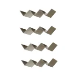 Unbranded Silver Stainless Steel Taco Holder Set, 4-Pack Serving Tray for Hard and Soft Shells, Grill Safe thumbnail 1