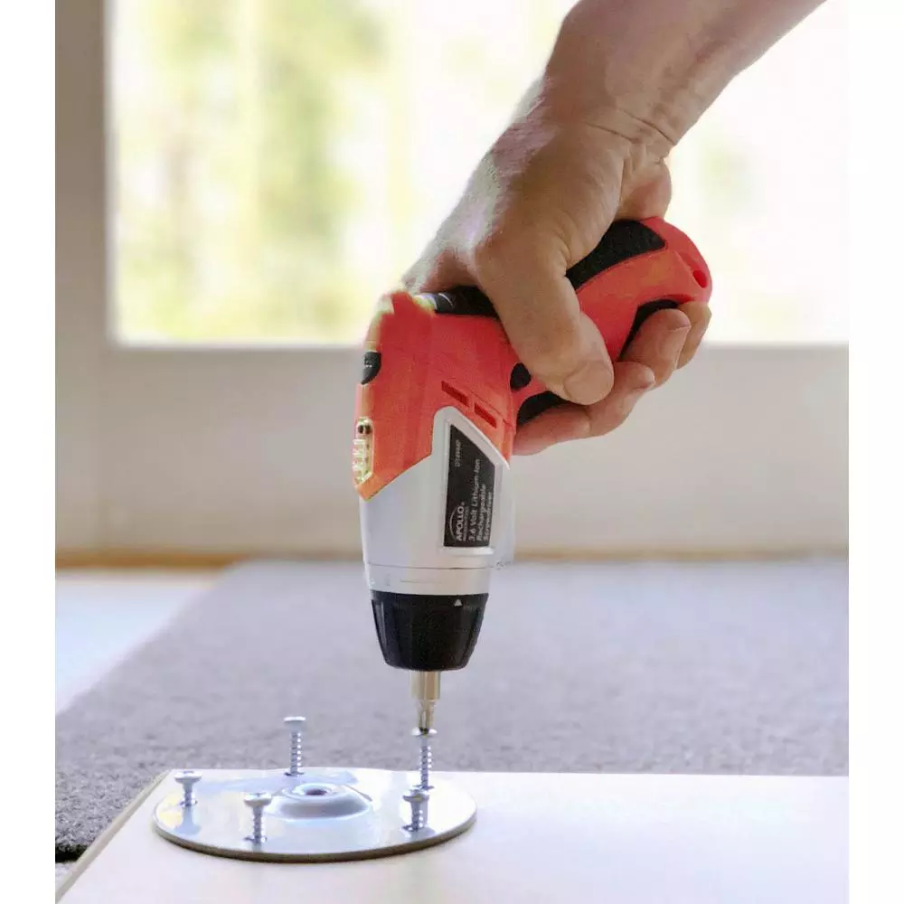 Apollo Tools 3.6V Cordless Electric Screwdriver Kit with 45-Piece Accessory Set
