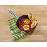 IMUSA 11 in. Light Cast Iron Frying Pan with Stainless Steel Handle, Preseasoned Black thumbnail 2