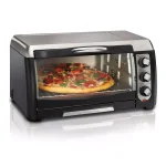 Hamilton Beach 6-Slice Black Toaster Oven with Toast, Bake, and Broil Settings thumbnail 1