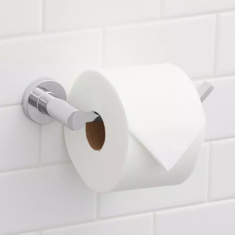 Glacier Bay Modern Toilet Paper Holder, Chrome Finish