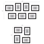 DesignOvation Gallery Rustic Brown Wood Picture Frame Set, 4-Pack, Fits 3.5x5 in. with Mat or 5x7 in. Without Mat thumbnail 7
