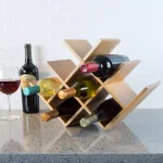 Unbranded Weymouth Home Bamboo 8-Bottle Tabletop Wine Rack, Freestanding Wine Holder thumbnail 4