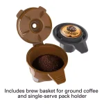 Hamilton Beach FlexBrew Black Single Serve Plus Coffee Maker - Brews Pods or Ground Coffee thumbnail 4
