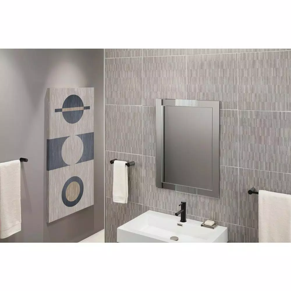 Moen Align 24 in. Single Towel Bar in Matte Black