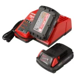 Milwaukee M18 18V Lithium-Ion Cordless Rotary Cut Out Tool Kit with Two 1.5 Ah Batteries, Charger and Bag thumbnail 3