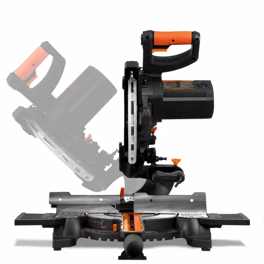 WEN 10 in. 15 Amp Single Bevel Sliding Compound Miter Saw with Laser Guide