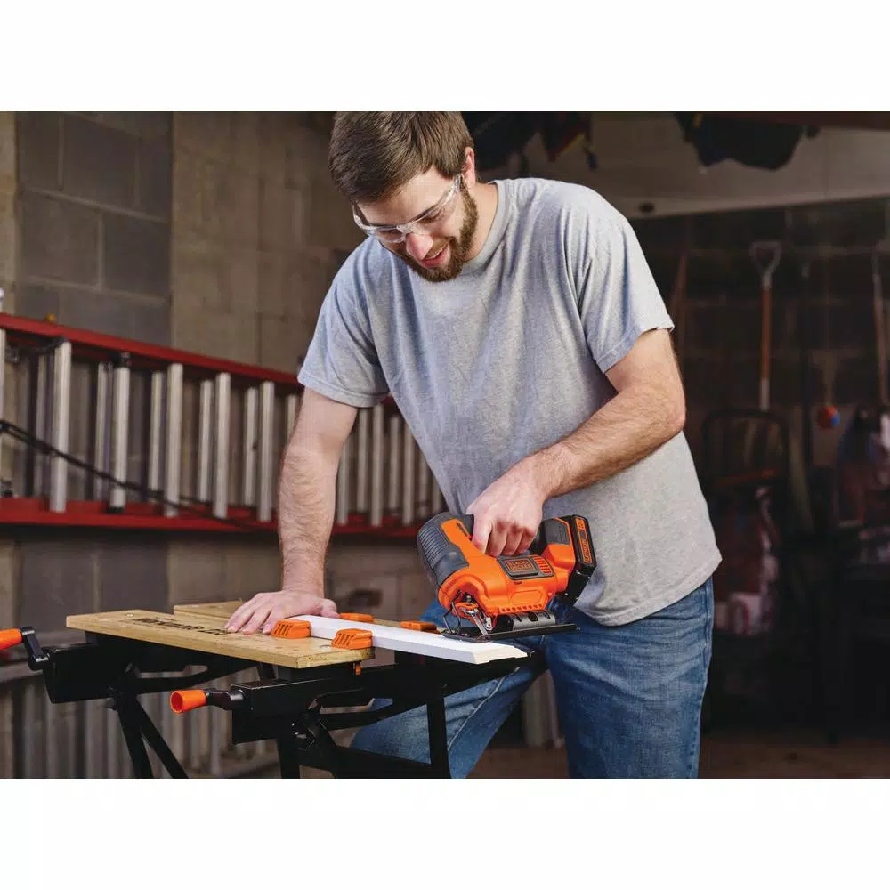 BLACK+DECKER 20V MAX Cordless Jigsaw Kit with 1.5 Ah Lithium-Ion Battery and Charger