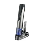 Wine Enthusiast Electric Blue 1 Wine Opener and Preserver Set with Rechargeable Stand thumbnail 1