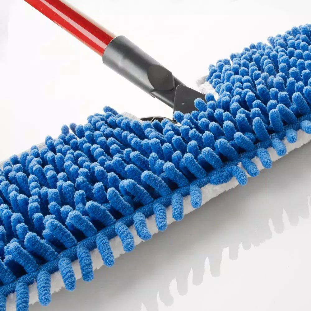 O-Cedar Dual-Action Microfiber Flip Mop with 4ft Metal Handle for Hardwood, Tile, and Linoleum