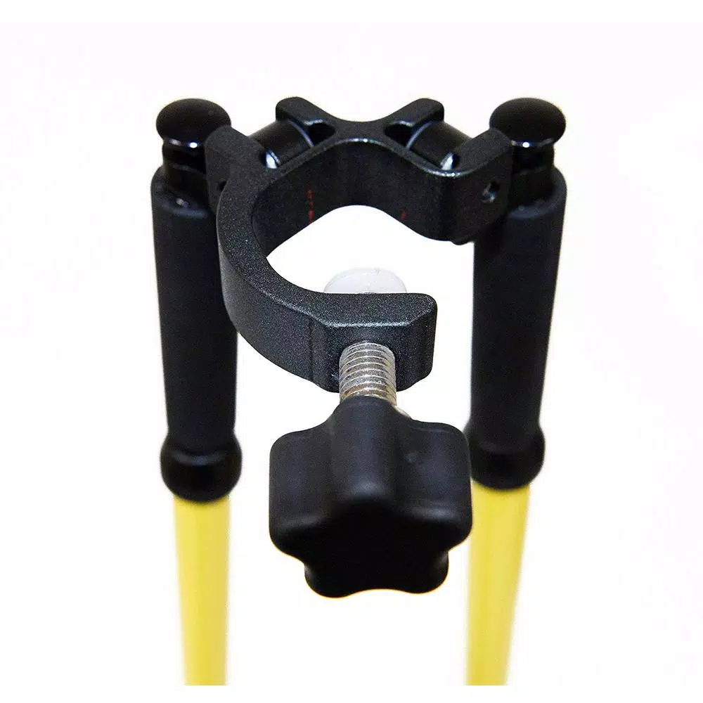 AdirPro Aluminum Prism Pole Bipod - Yellow Surveying Tripod Accessory