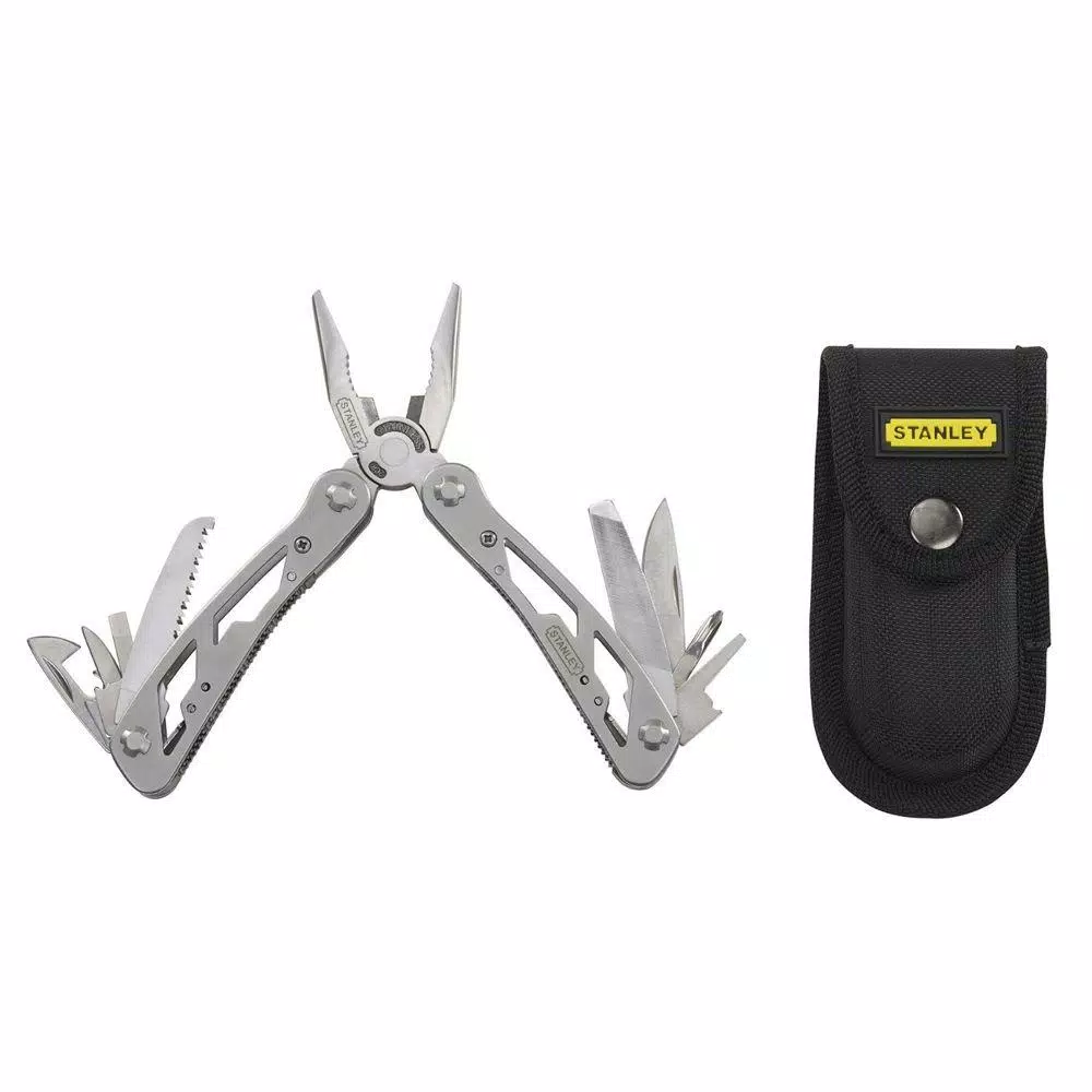 Stanley 12-in-1 Multi-Tool with Nylon Holster, Stainless Steel Hand Tool
