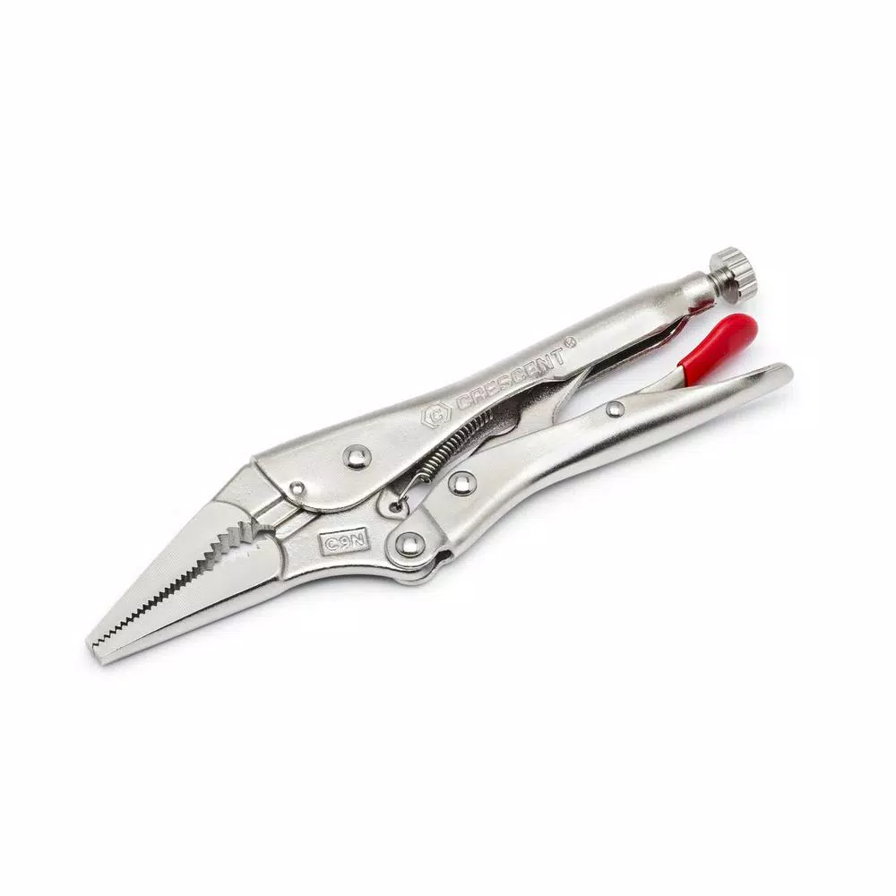 Crescent 9 in. Long Nose Locking Pliers with Wire Cutter
