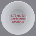 College Kitchen Collection University of Alabama Big Party Bowl, 4.75-Quart, Crimson Red thumbnail 7