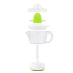 Continental Electric 40W Electric Citrus Juicer, 24 oz. White/Green Juicer with Dust Cover and Easy Pour Spout thumbnail 2