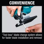 Makita 18V LXT Brushless Cordless Barrel Grip Jig Saw with Bonus 5.0 Ah Battery thumbnail 11
