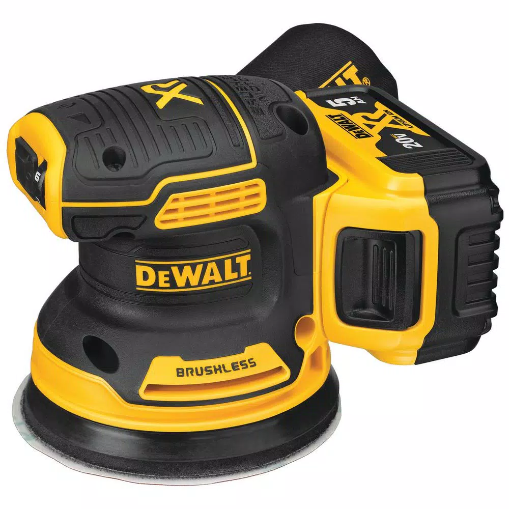 DEWALT 20V MAX XR Brushless 5 in. Cordless Random Orbital Sander Kit with 5.0 Ah Battery and Charger
