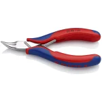 KNIPEX 4.5 in. Electronics Pliers with Angled Half Round Tips thumbnail 1