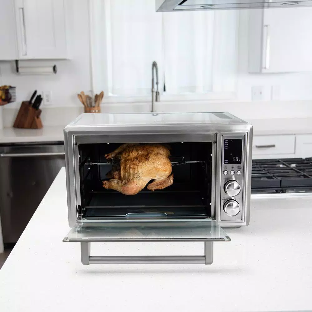 Cosori 30Qt Stainless Steel 12-in-1 Air Fryer Toaster Oven with Rotisserie and Extra Wire Rack