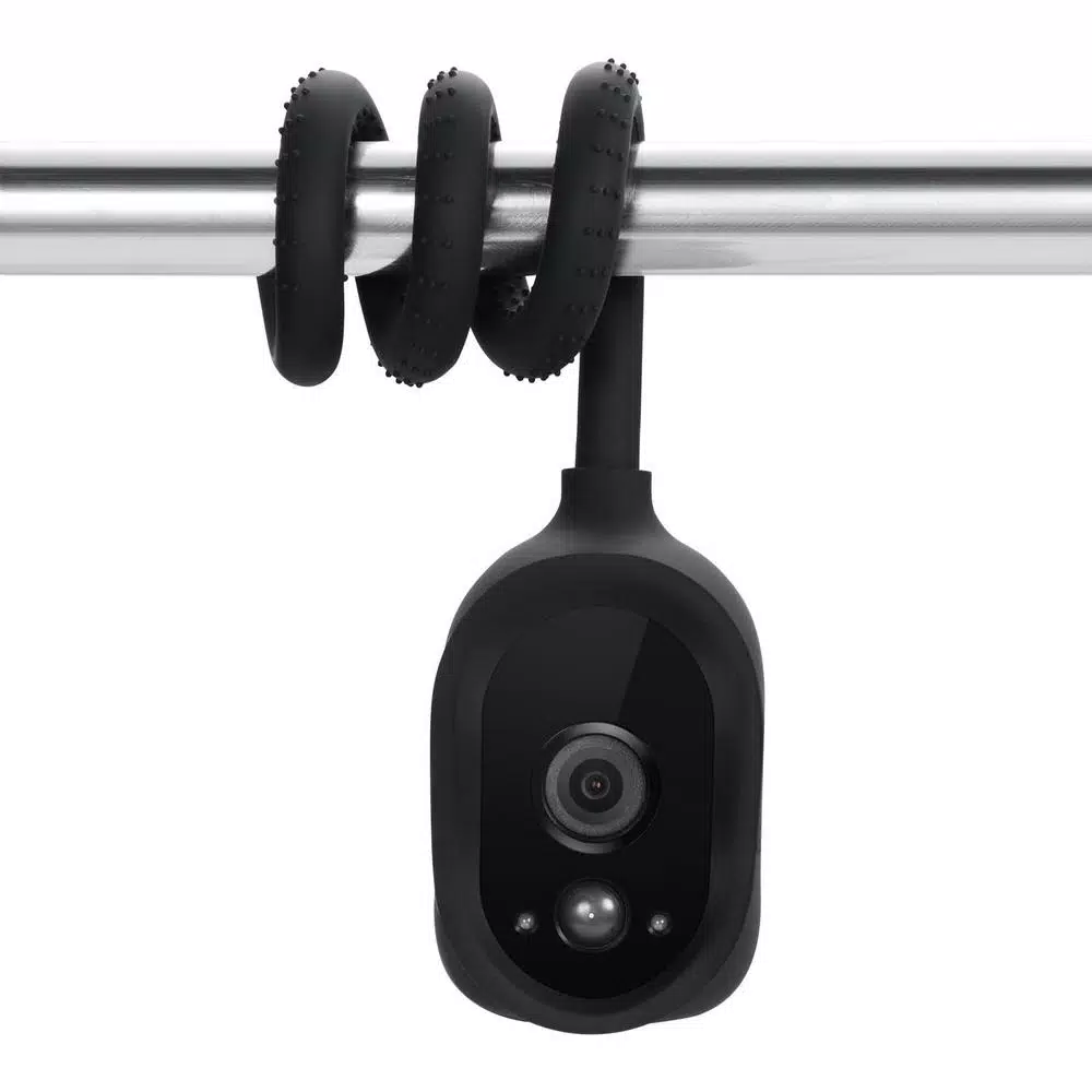 Wasserstein Versatile Twist Mount for Arlo HD Camera, Flexible Silicone Gooseneck Mount, Black