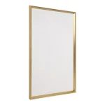 Kate and Laurel Calter Gold Framed Linen Fabric Pinboard Memo Board, White thumbnail 1