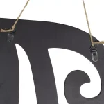 Decor Therapy 20 in. Black Script Letter A Matte MDF Wall Decor thumbnail 3