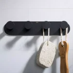 KRAUS Elie 4-Hook Bathroom Robe and Towel Rack, Matte Black thumbnail 9