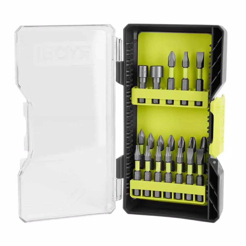 RYOBI 120-Piece Drill and Impact Rated Drive Bit Set with Black Oxide Bits