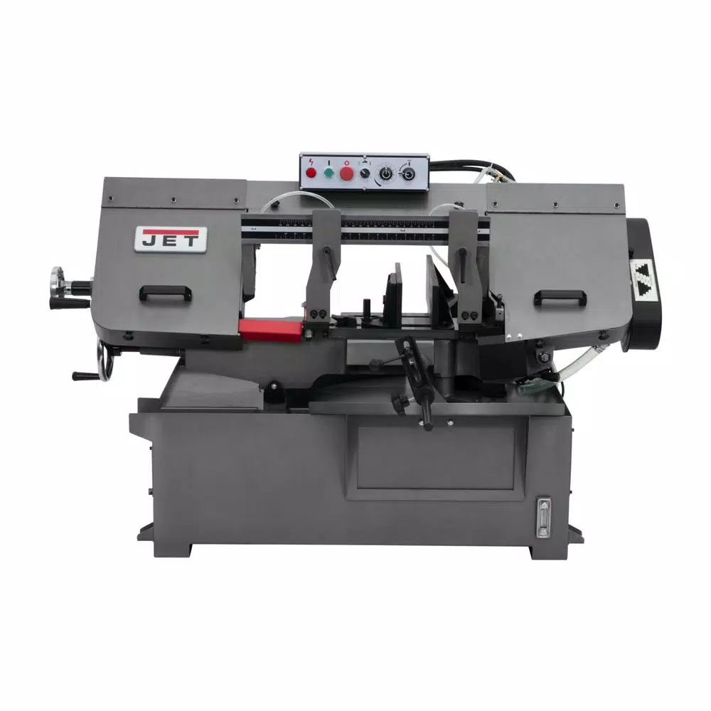 Jet 1 HP Metalworking Horizontal Mitering Bandsaw, 10 in. x 14 in., 230V/460V 3Ph