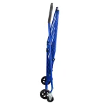 Milwaukee Steel Blue Shopping Cart with Accessory Basket - 50 lb Capacity thumbnail 4