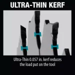 Makita 7-1/4 in. 24T Carbide-Tipped Ultra-Thin Kerf Framing Circular Saw Blade (10-Pack) thumbnail 5