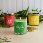 LUMABASE Cocktail Collection Scented Candles Set of 3 - Cosmo, Margarita, Lemon Drop (10 oz. Each) thumbnail 2