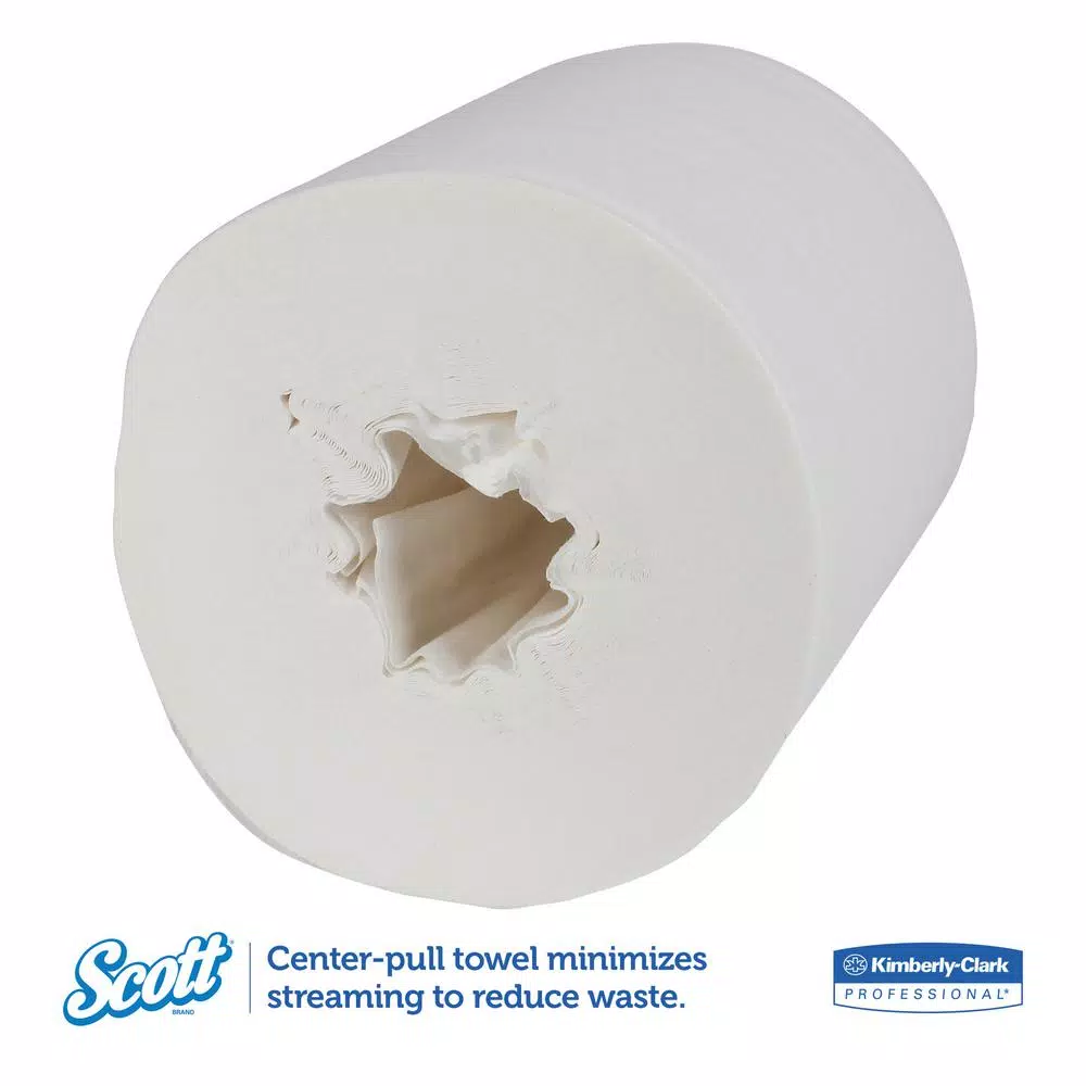 Scott Essential Center-Pull Paper Towels, 2-Ply, 8 x 15, 500 Sheets per Roll, 4 Rolls per Carton