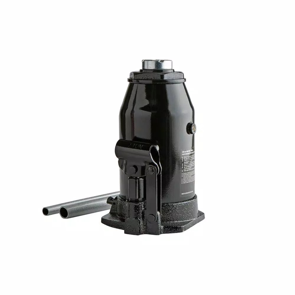Husky 20-Ton Hydraulic Bottle Jack, 40,000 lb. Capacity, 9.5-17 in. Lift Range