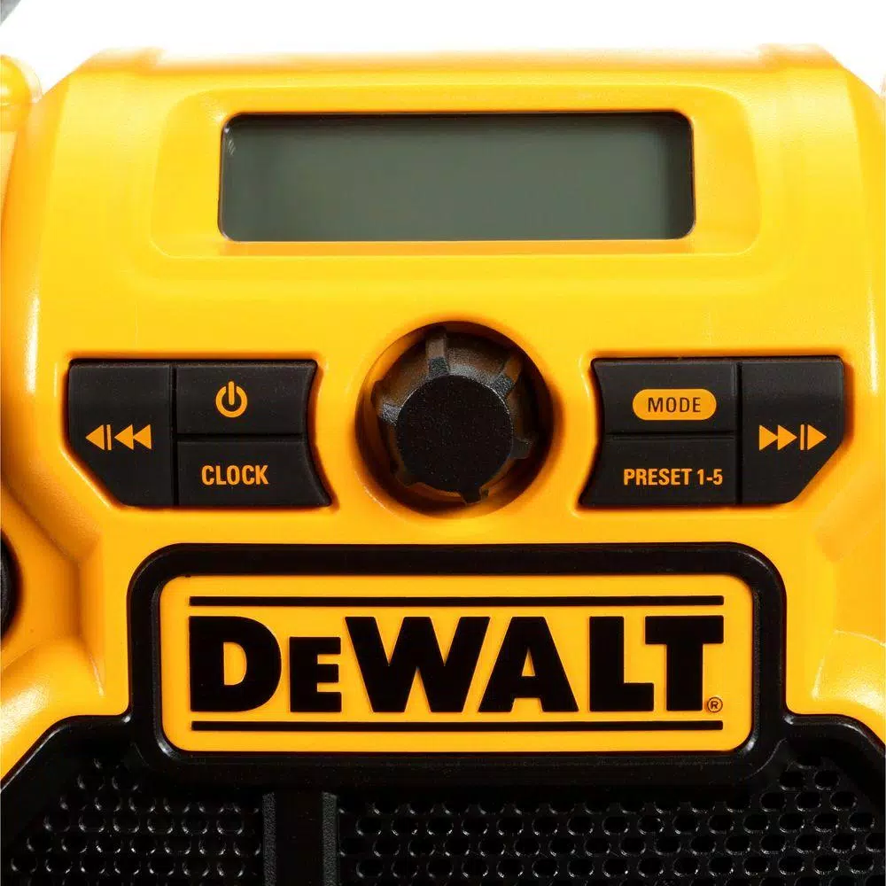 DEWALT 20V MAX Compact Corded/Cordless Worksite Radio with USB Charging Port