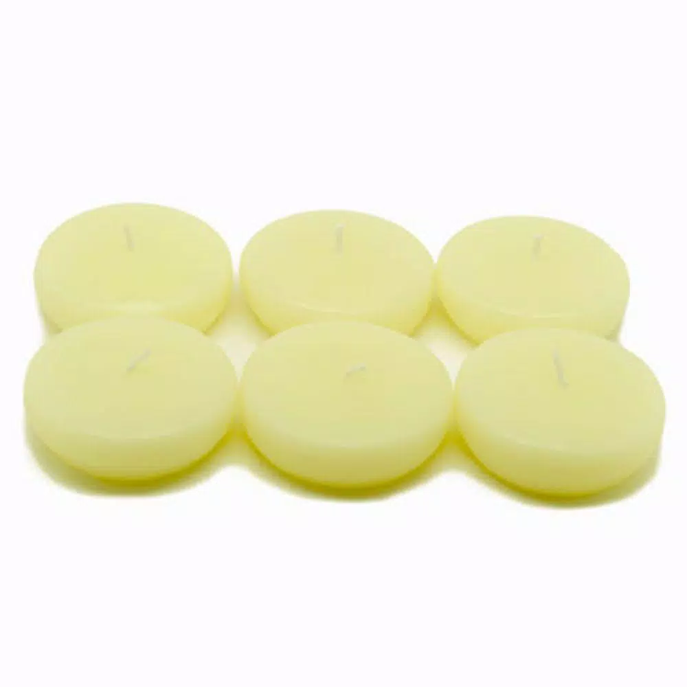 Zest Candle 2.25 in. Ivory Floating Candles, Box of 24