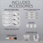 Wintergreen Lighting 150 ft. Blue LED Rope Light Kit, 1800-Light Dimmable & Weather Resistant thumbnail 5