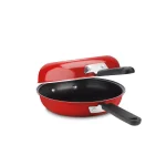 Cuisinart Chef's Classic 2-Piece 10 in. Aluminum Nonstick Frittata Pan Set, Red thumbnail 3
