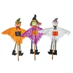 Worth Imports 48 in. Halloween Greeter Yard Decoration Stakes, Set of 3 (Ghost, Pumpkin, Witch) thumbnail 1